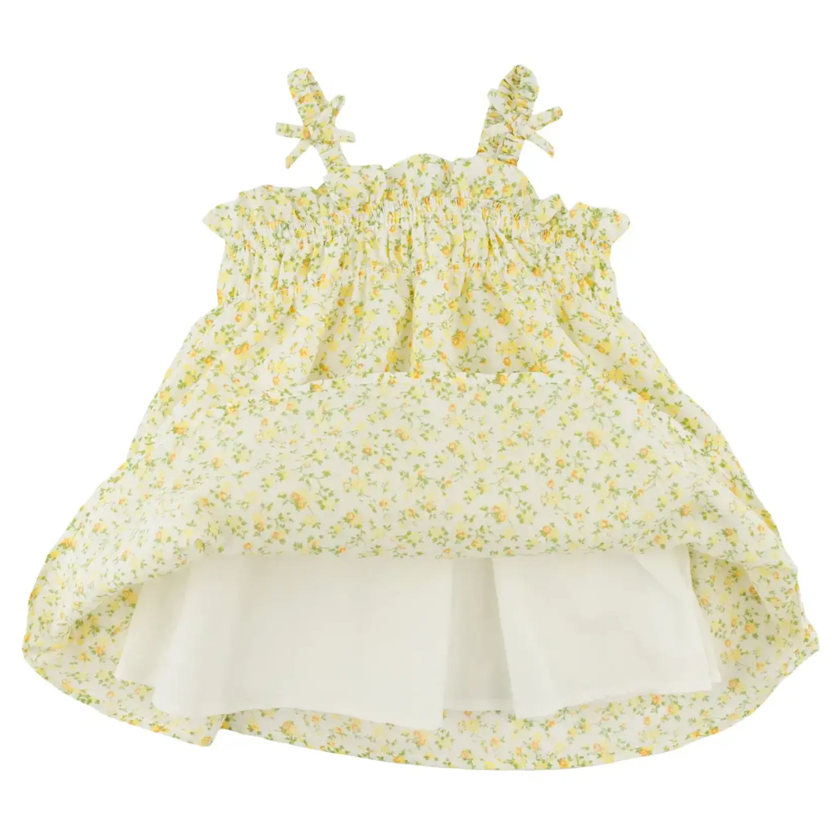 Oh Baby! Oh Baby Lemon Poppy Sprig Brandie Dress
