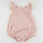 Oh Baby! Oh Baby Dusty Pink Embroidery Bows Flutter Bubble