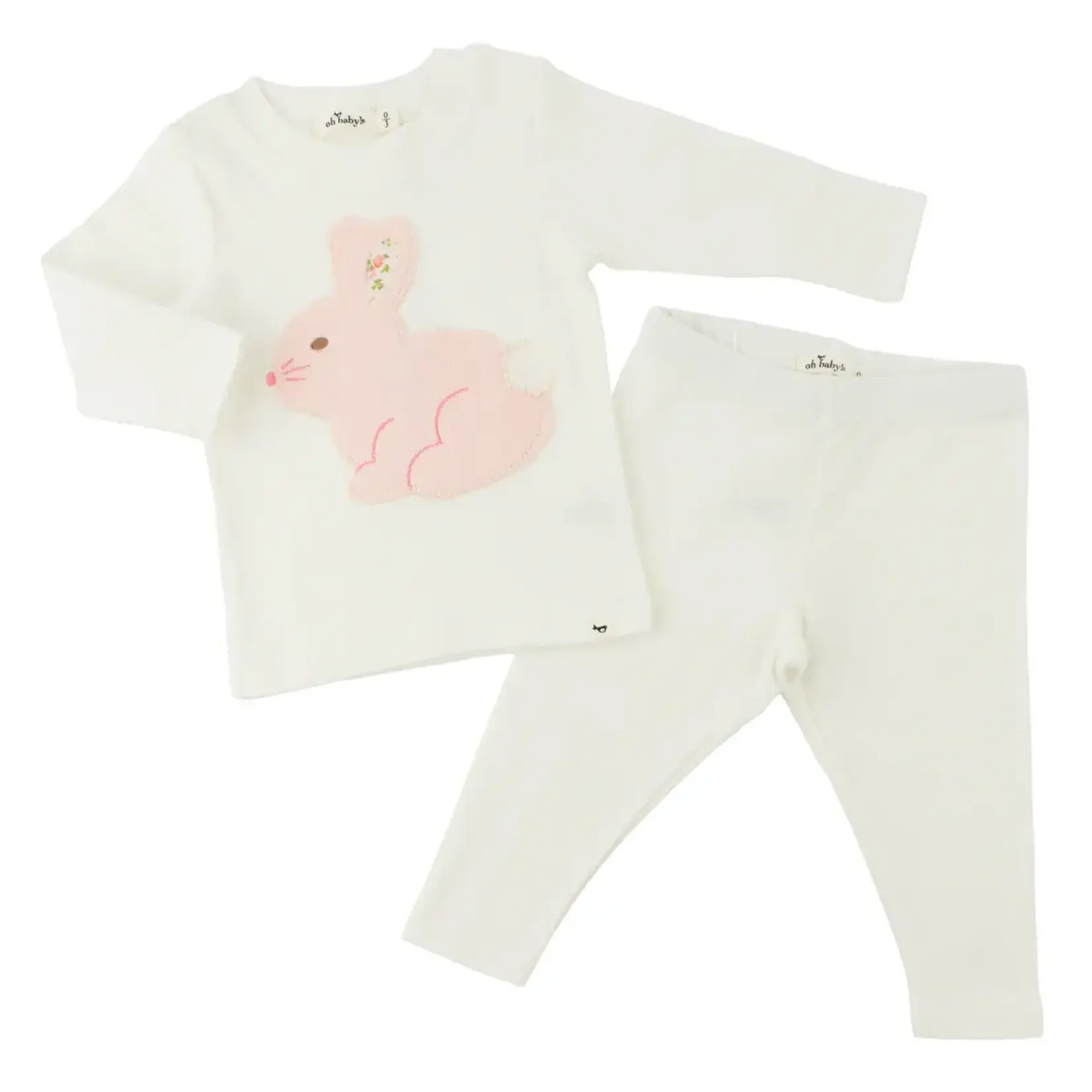 Oh Baby! Oh Baby Cream Profile Bunny 2pc Set