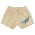 Oh Baby! Oh Baby Buff Whale Applique Terry Charlie Short