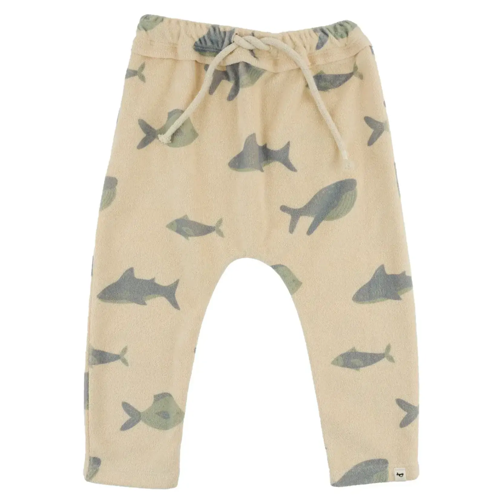Oh Baby! Oh Baby Buff Fish Spring AOP Terry Brooklyn Jogger