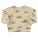 Oh Baby! Oh Baby Buff Fish Spring AOP Charlie Sweatshirt