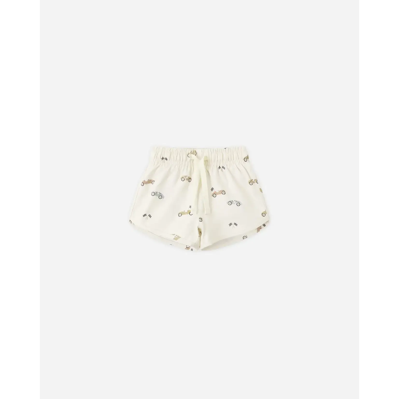 Quincy Mae Quincy Mae Poppy Rashguard And Race Car Swim Short Set