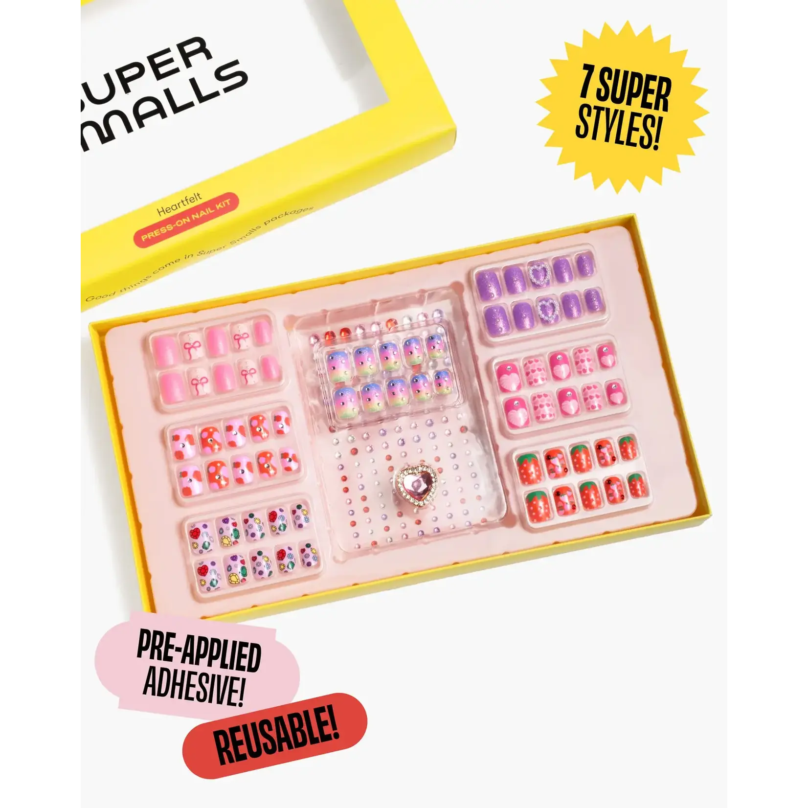 Super Smalls Super Smalls Heartfelt Press On Nail Kit