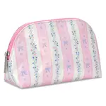 iscream Iscream  Floral Stripes Oval Cosmetic Bag