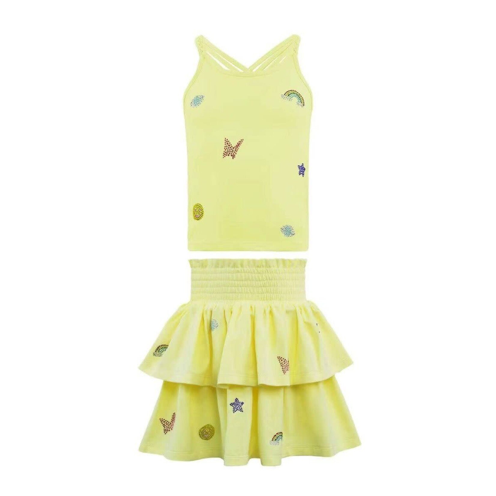 Lola & The Boys Lola & The Boys Yellow Sunny Crystal Rainbow Summer Set