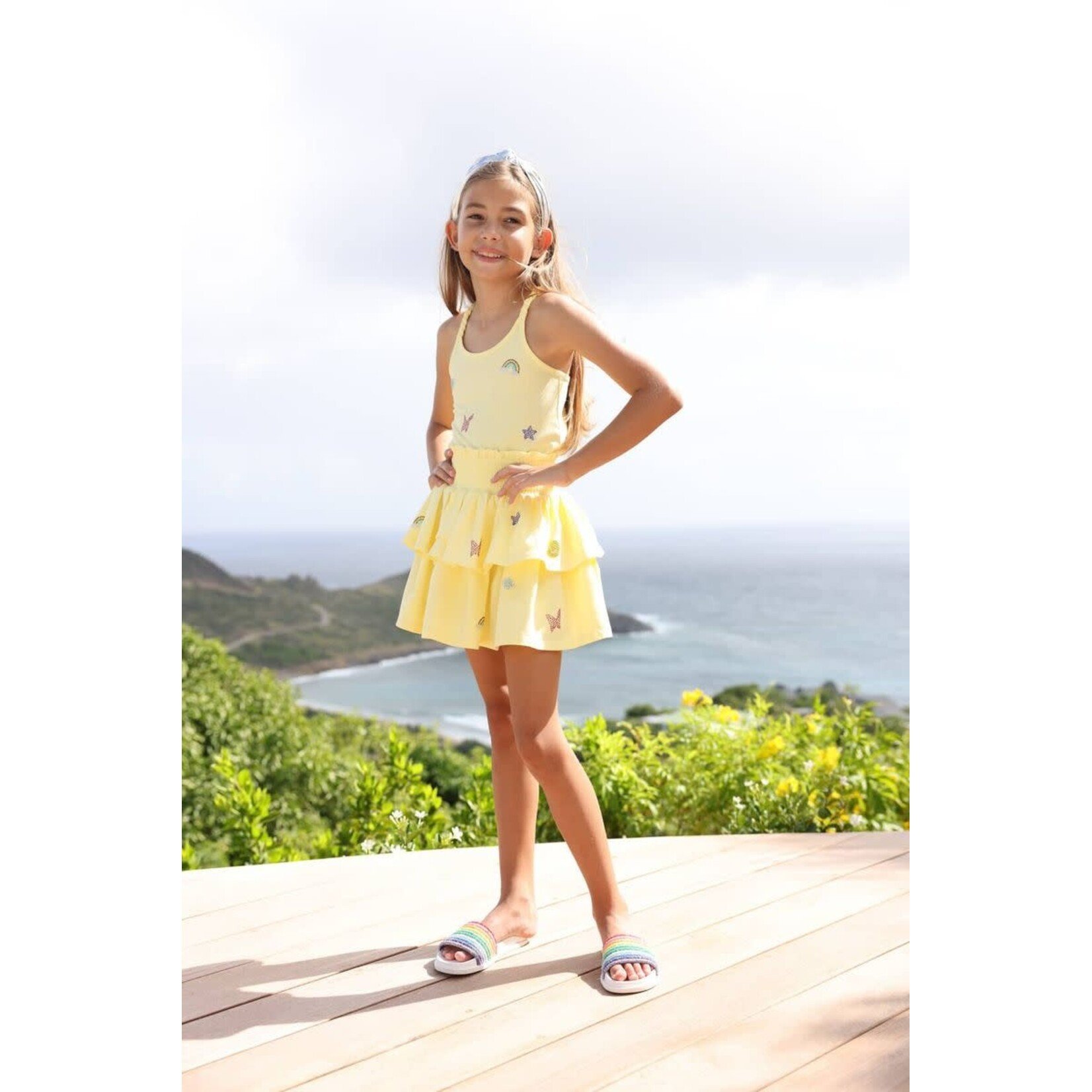 Lola & The Boys Lola & The Boys Yellow Sunny Crystal Rainbow Summer Set