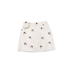 Lola & The Boys Lola & The Boys White Cherry on Top Gem Denim Skirt
