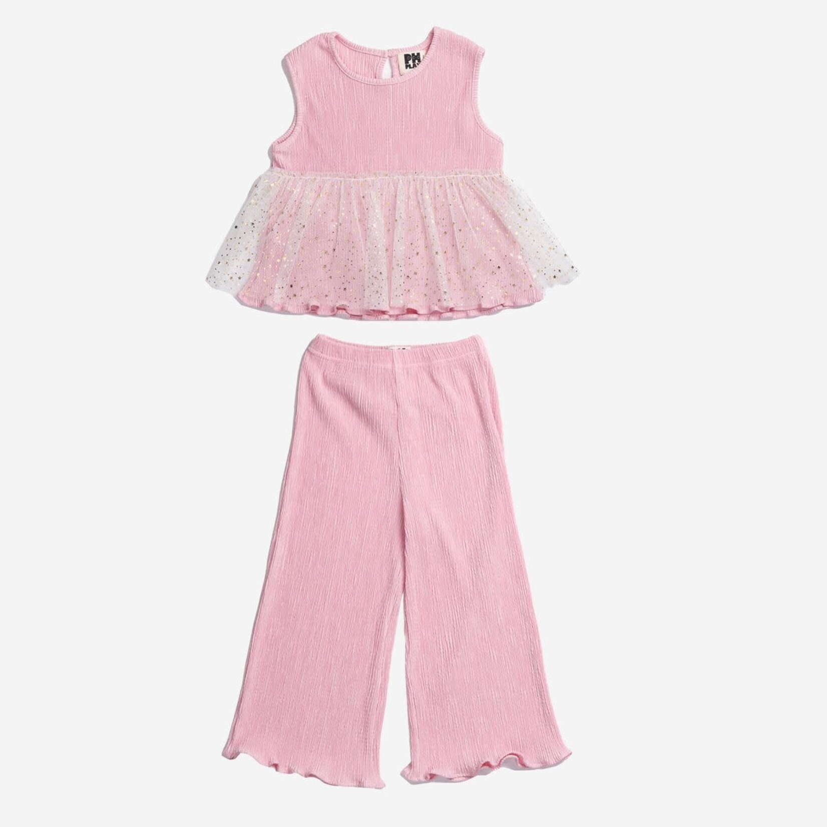 Petite Hailey Petite Hailey Pink Elise Pleats Set
