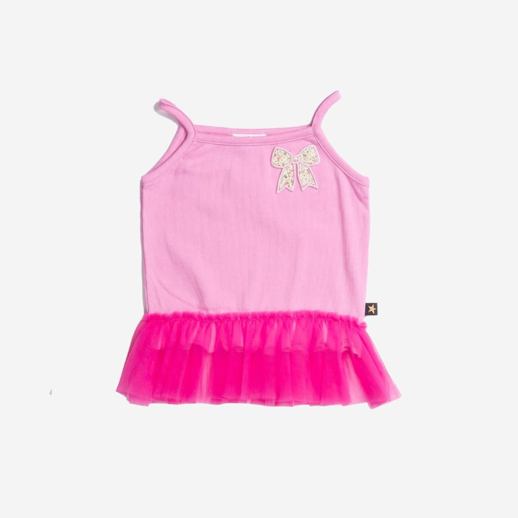 Petite Hailey Petite Hailey Pink Sophia Bow Tank And Sophia Bow Leggings Set