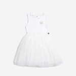 Petite Hailey Petite Hailey Ivory Chloe Rainbow Dress