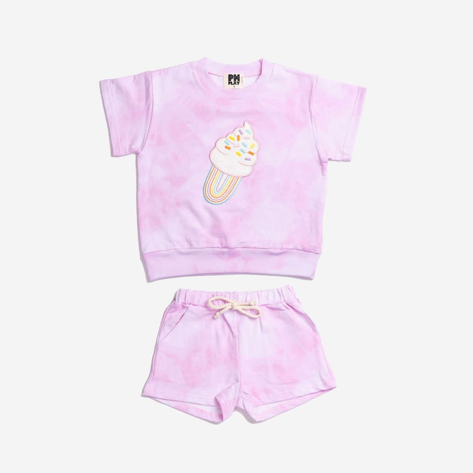 Petite Hailey Petite Hailey Pink Violet Ice cream Set