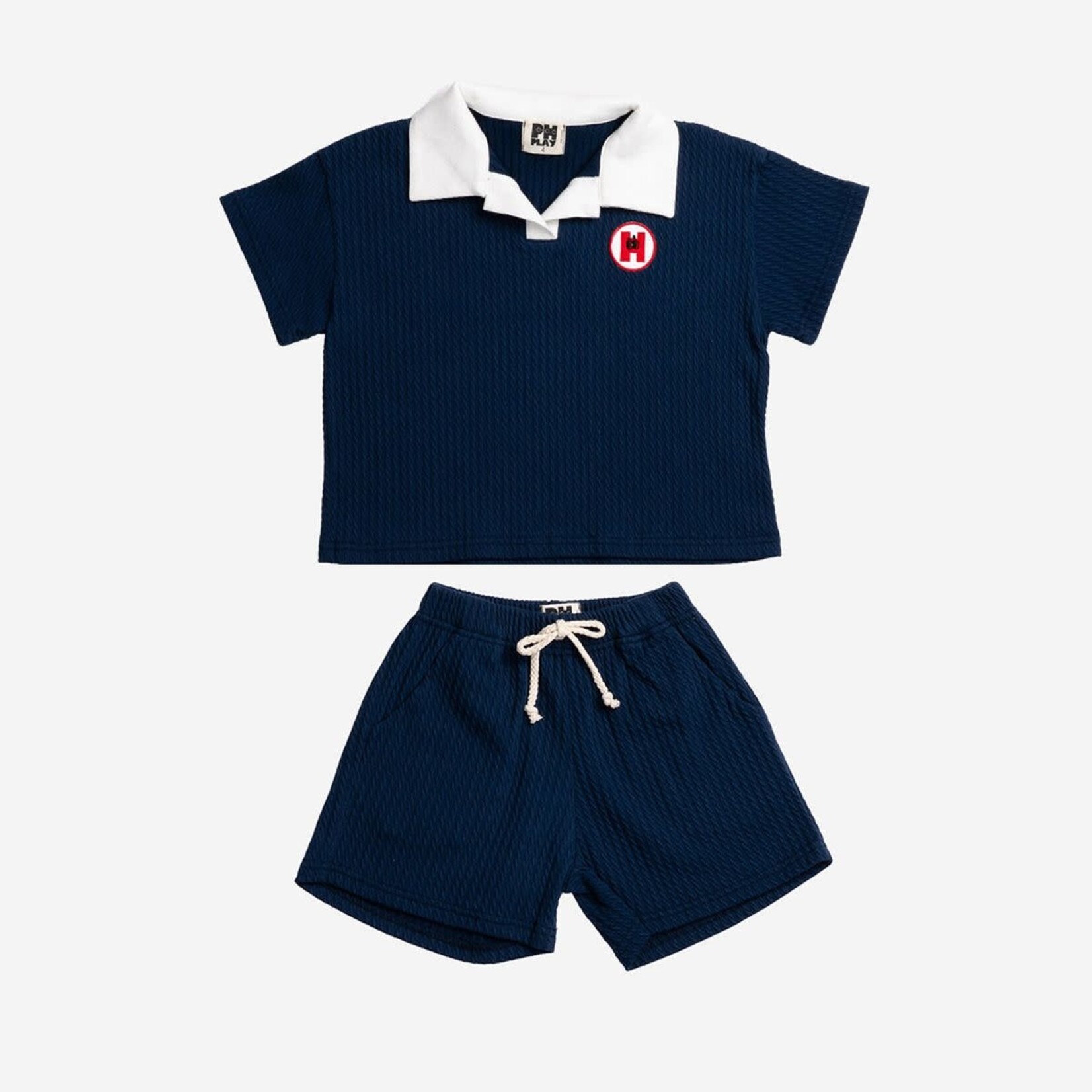Petite Hailey Petite Hailey Navy Levi Collar Set