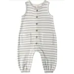 Quincy Mae Quincy Mae Sky Stripe Waffle Jumpsuit