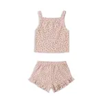 Quincy Mae Quincy Mae Blush Posy Evie Tank & Shortie Set