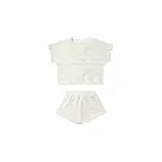 Quincy Mae Quincy Mae Blush Ivory Relaxed Summer Knit Set