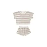 Quincy Mae Quincy Mae Oat Stripe Relaxed Summer Knit Set