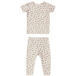 Quincy Mae Quincy Mae Ivory Wildflower Bamboo S/S Pj Set