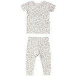 Quincy Mae Quincy Mae Ivory Blue Floral Bamboo S/S Pj Set