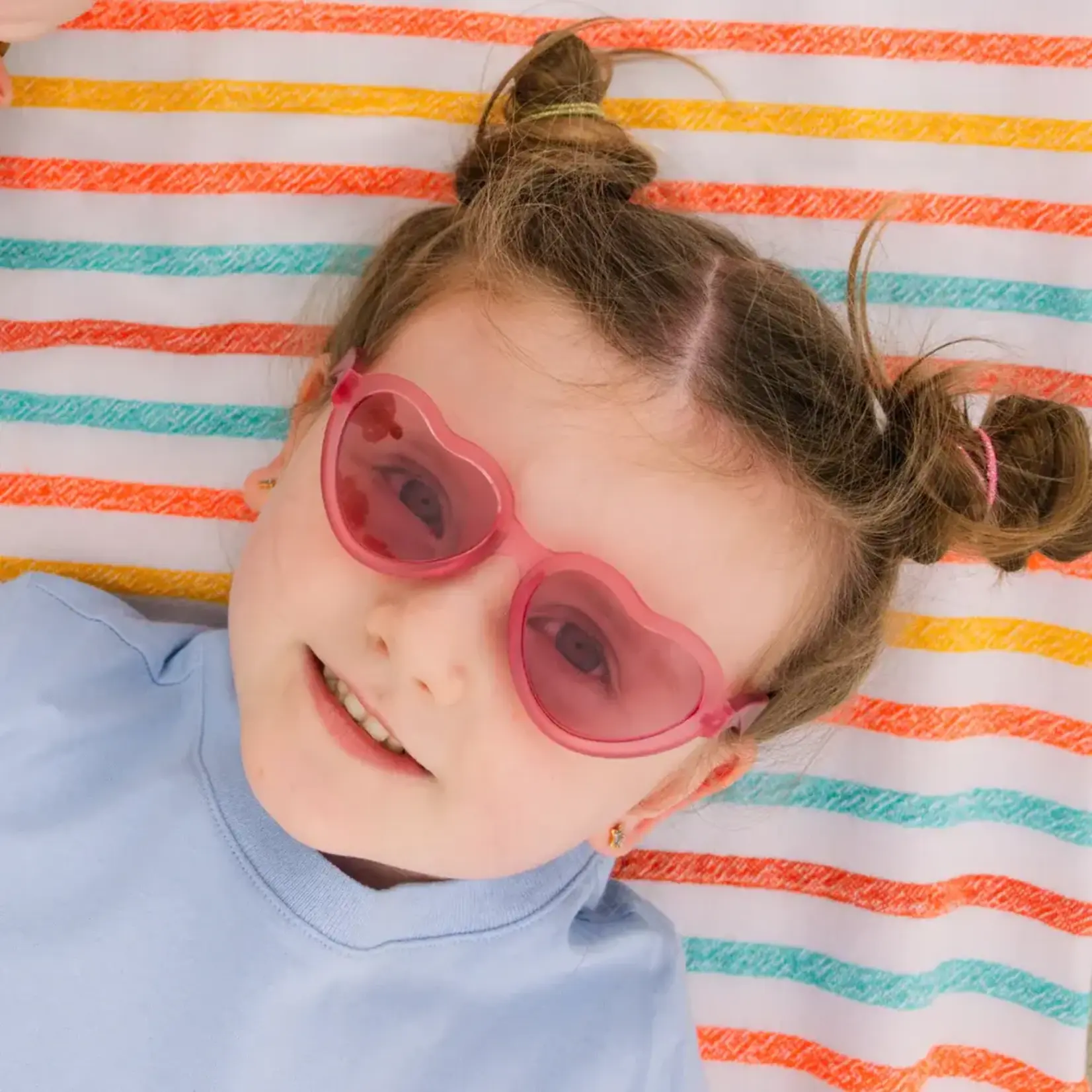 Babiators Babiators Fuchsia Haze Heart Pink Transparent Lenses