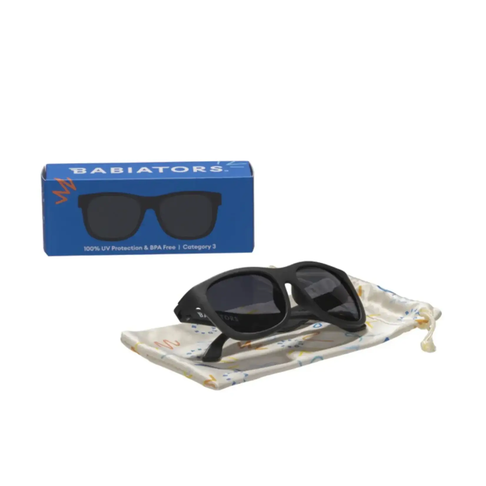 Babiators Babiators Jet Black Navigator Smoke Lenses