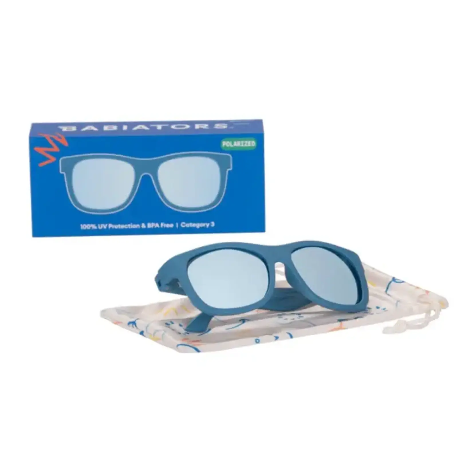 Babiators Babiators Midnight Blue Navigator Polarized Light Blue Mirrored Lenses