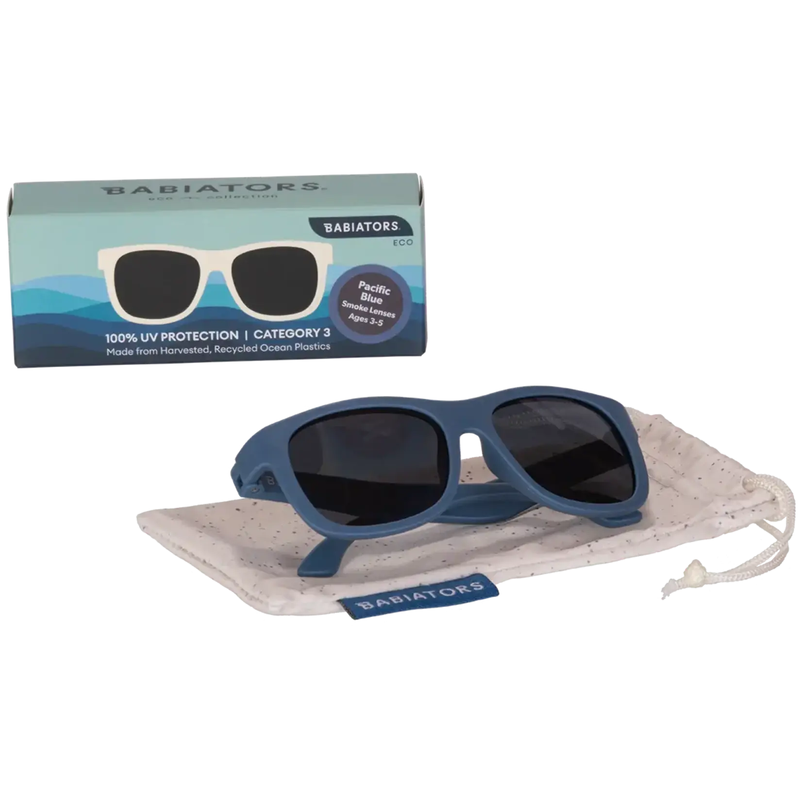 Babiators Babiators Pacific Blue Eco Navigator Smoke Lenses