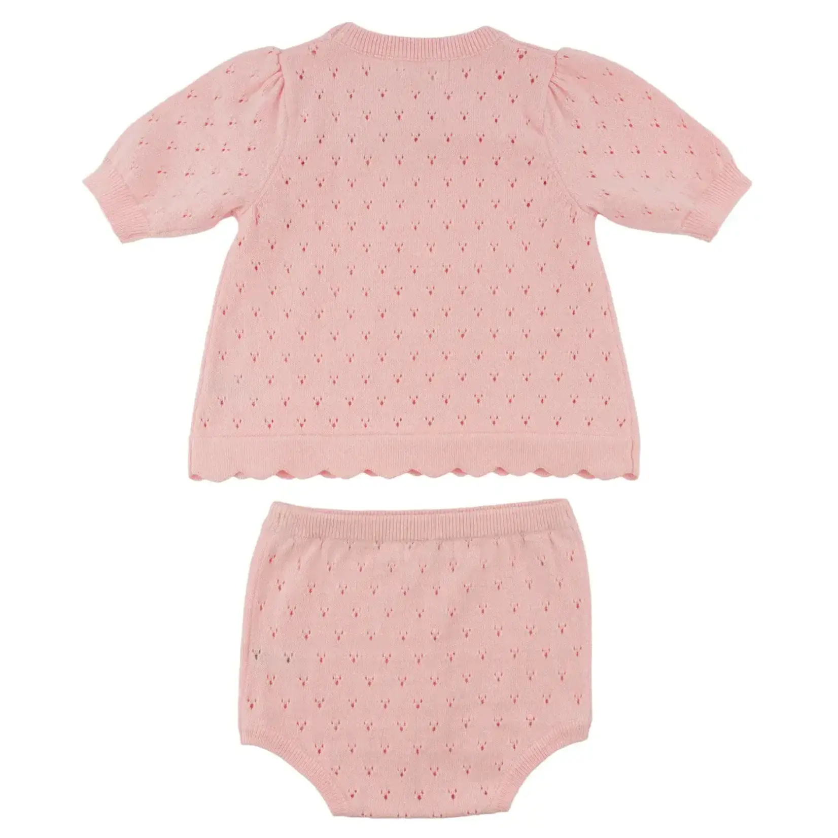 Oh Baby! Oh Baby Pink Bird Stitch Emmie Top & Short Set