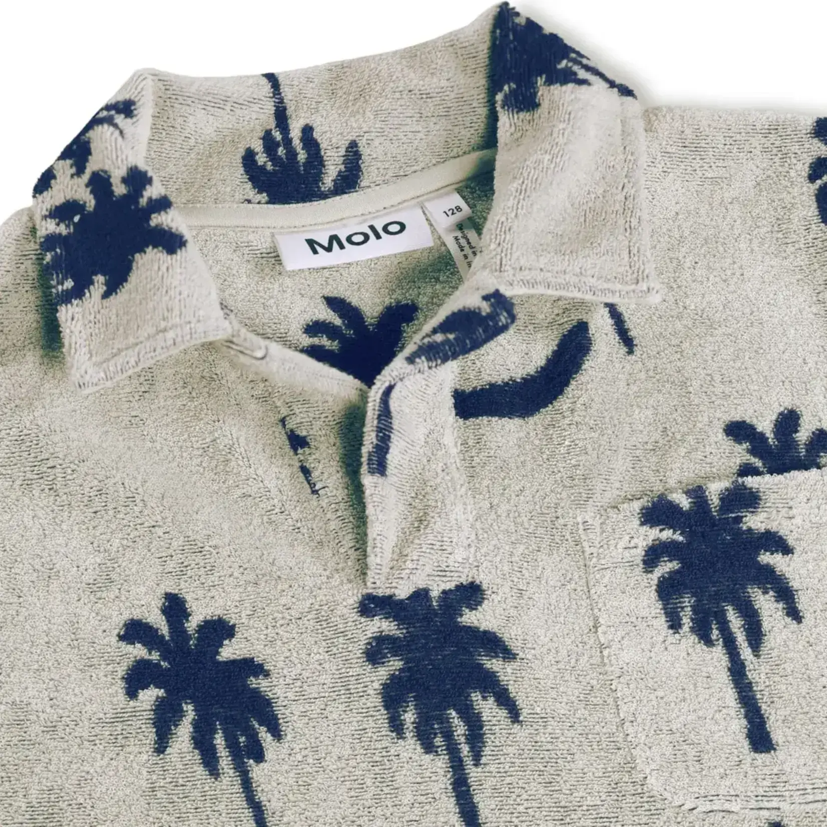 Molo Molo Randel Palm Blue S/S Shirt