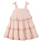 Rylee + Cru Rylee + Cru Petal Gingham Ruffled Swing Dress