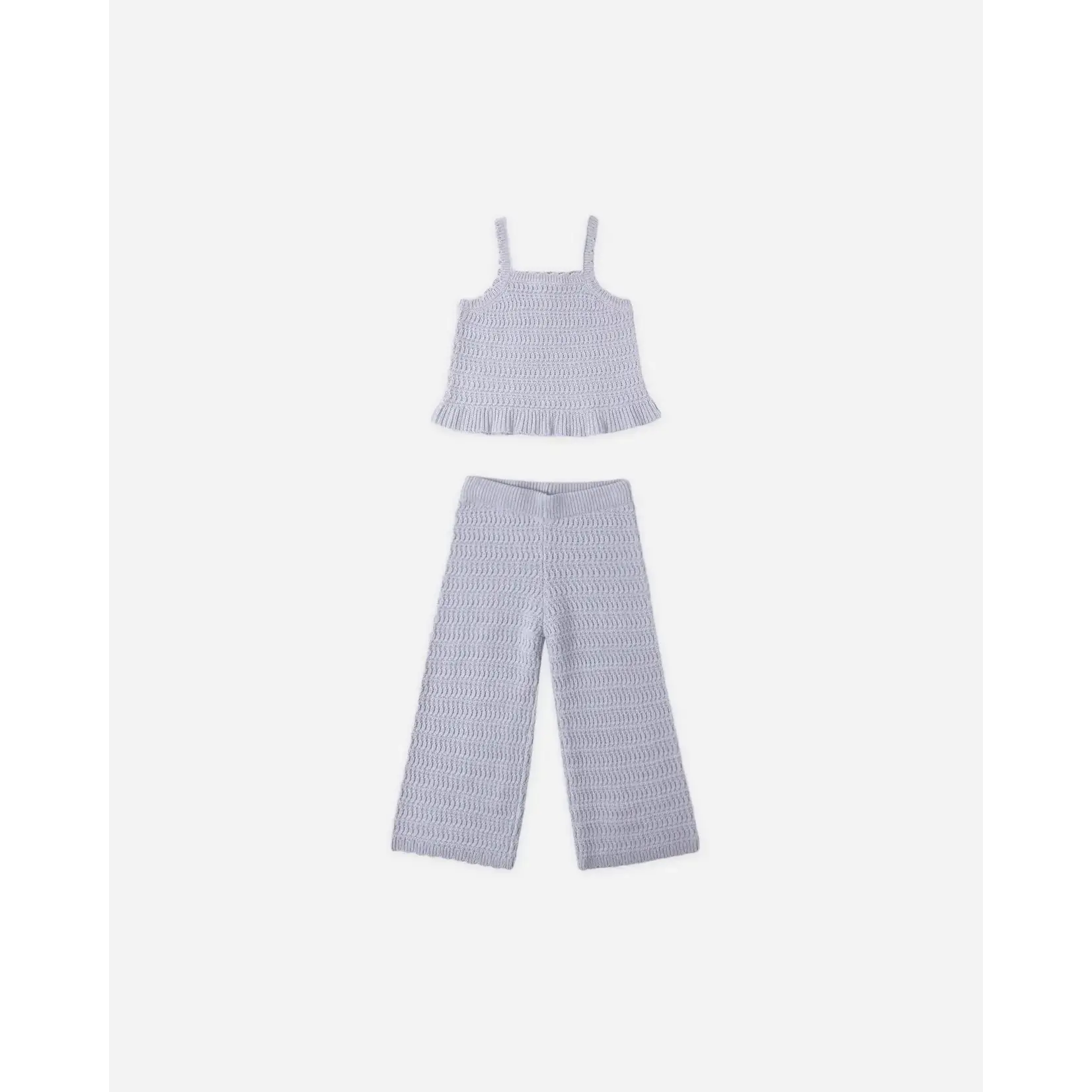 Rylee + Cru Rylee + Cru Periwinkle Mari Knit Set