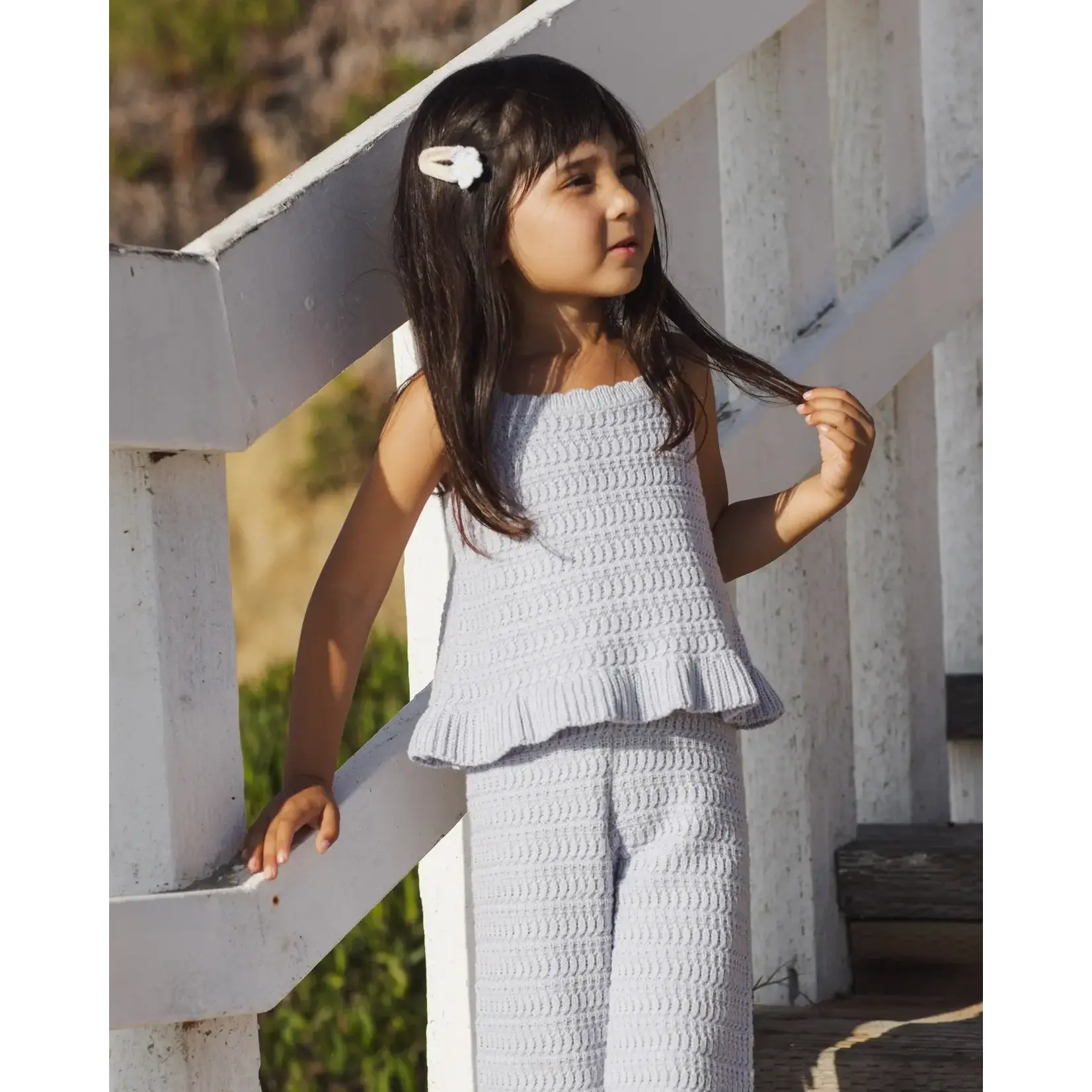 Rylee + Cru Rylee + Cru Periwinkle Mari Knit Set