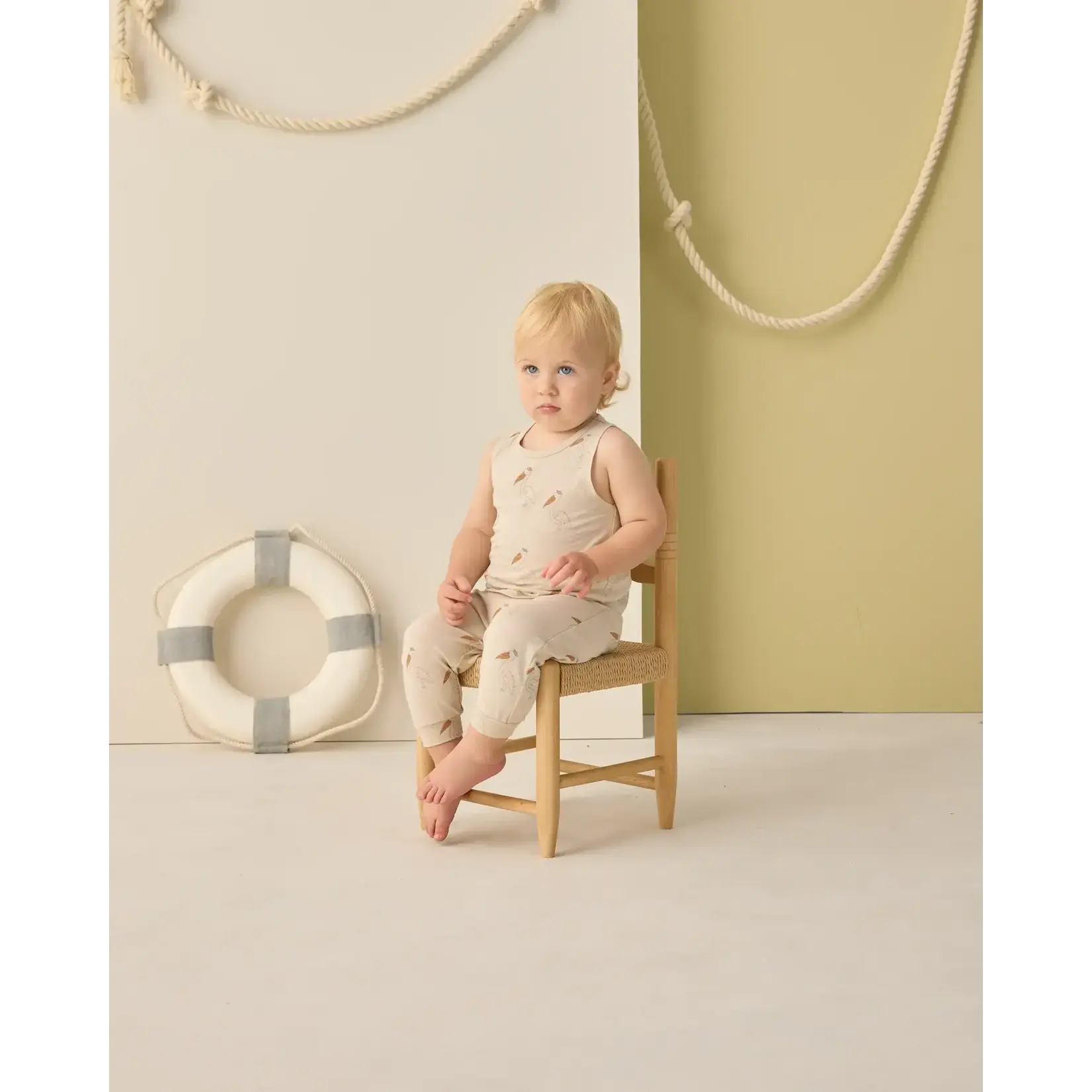 Rylee + Cru Rylee + Cru Pebble Pelican Tank & Slouch Pant Set