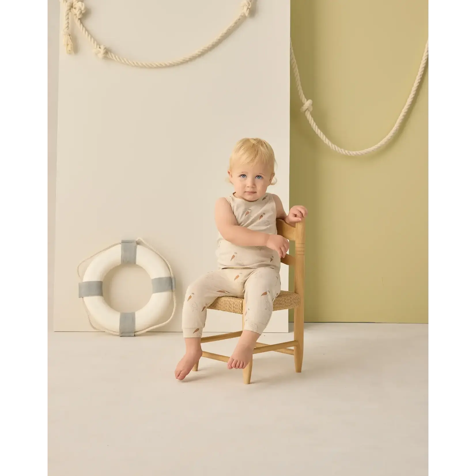 Rylee + Cru Rylee + Cru Pebble Pelican Tank & Slouch Pant Set