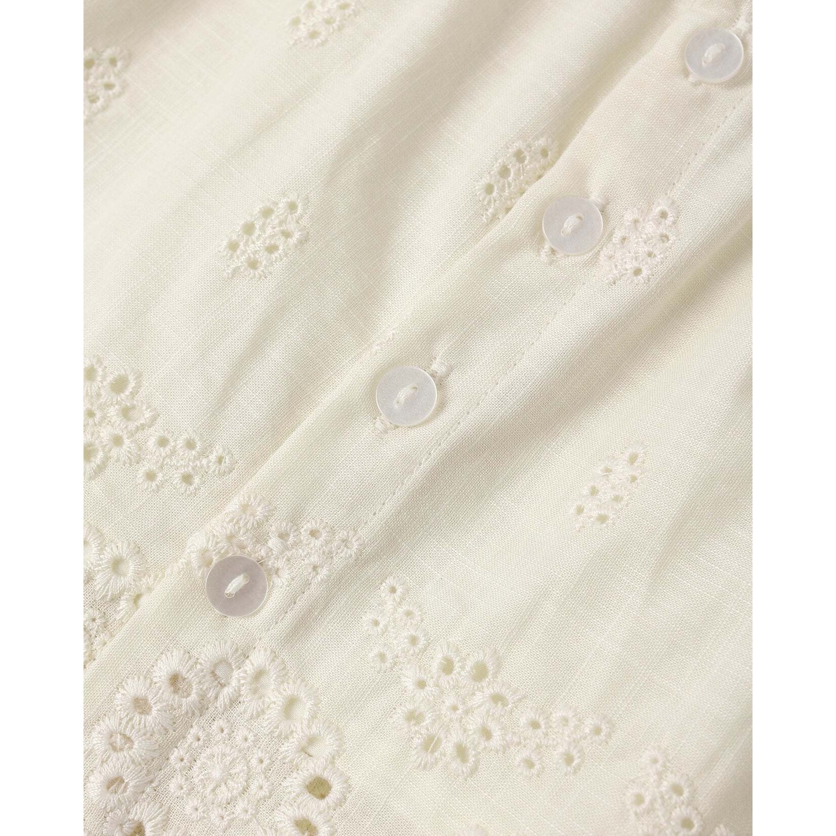 Rylee + Cru Rylee + Cru Ivory Eyelet Swing Top & Rose Maxi Skirt Set