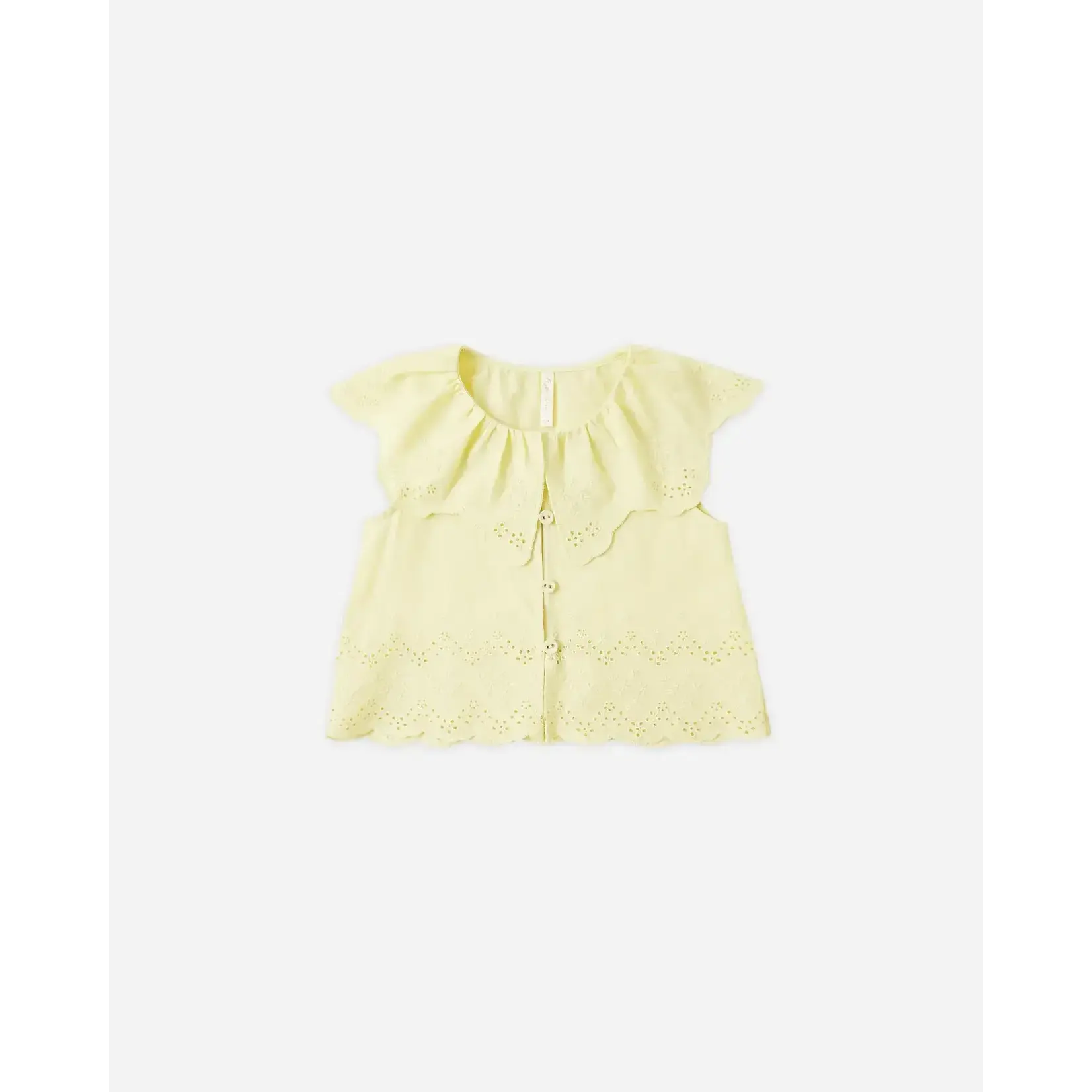 Rylee + Cru Rylee + Cru Citron Remi Blouse & Remi Short Set