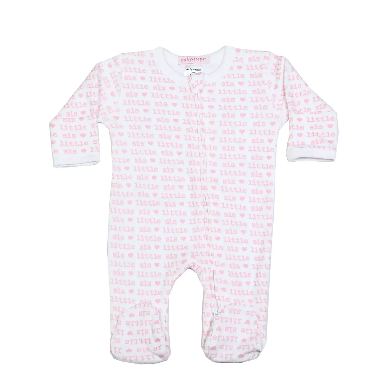 Baby Steps Baby Steps Pink Little Sister Footie