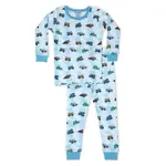 Baby Steps Baby Steps Blue Construction Pj Set