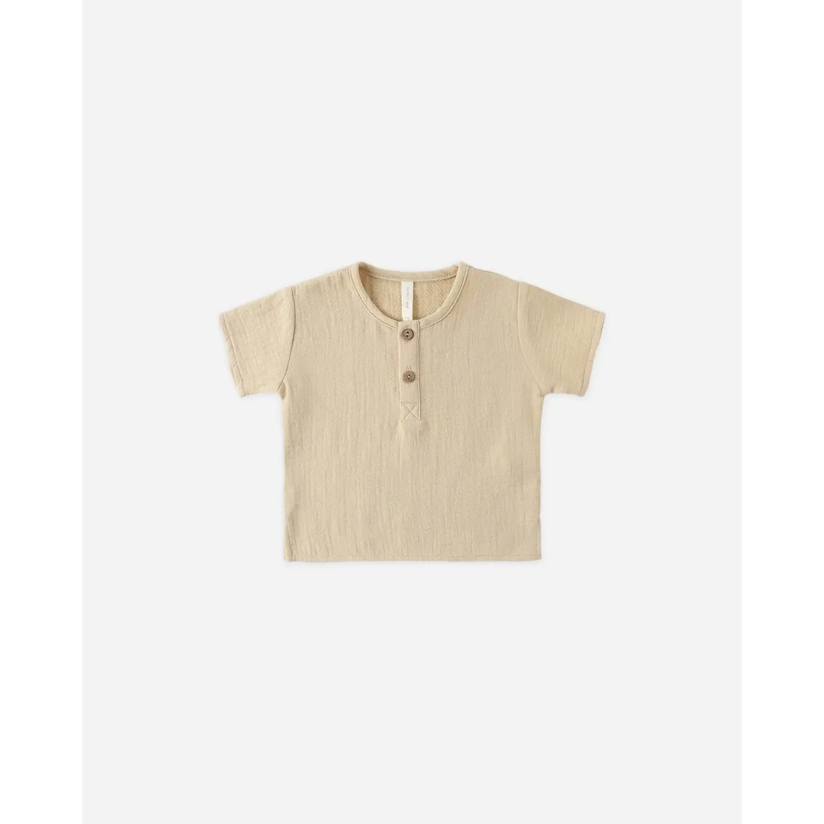 Quincy Mae Quincy Mae Butterscotch Henry Top & Summer Stripe Pant Set