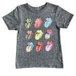Rowdy Sprout Rowdy Sprout Tri Grey Rolling Stones Tongues s/s Tee