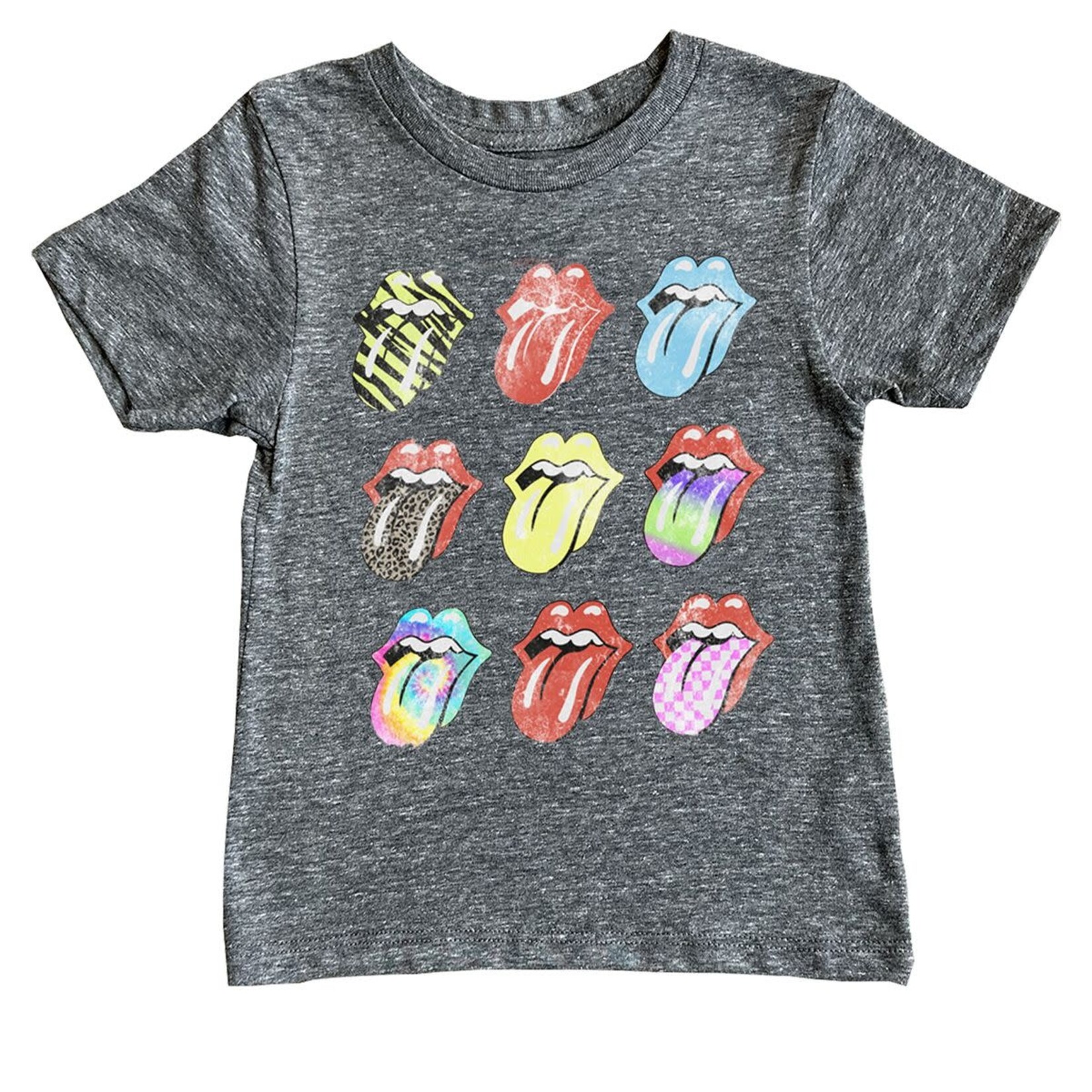 Rowdy Sprout Rowdy Sprout Tri Grey Rolling Stones Tongues s/s Tee