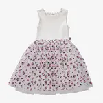 Petite Hailey Petite Hailey White Black Print Tutu Dress