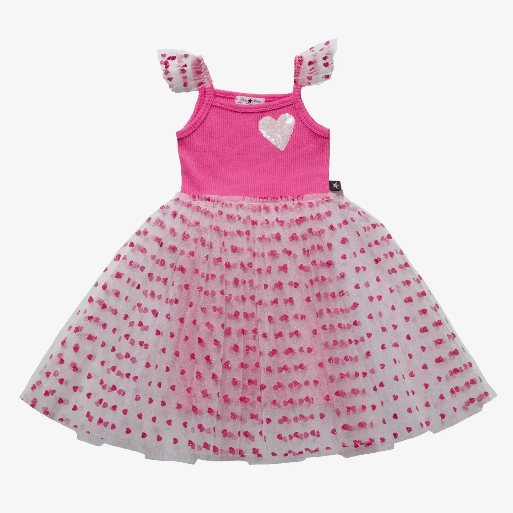 Petite Hailey Petite Hailey Pink Heart Tutu Dress