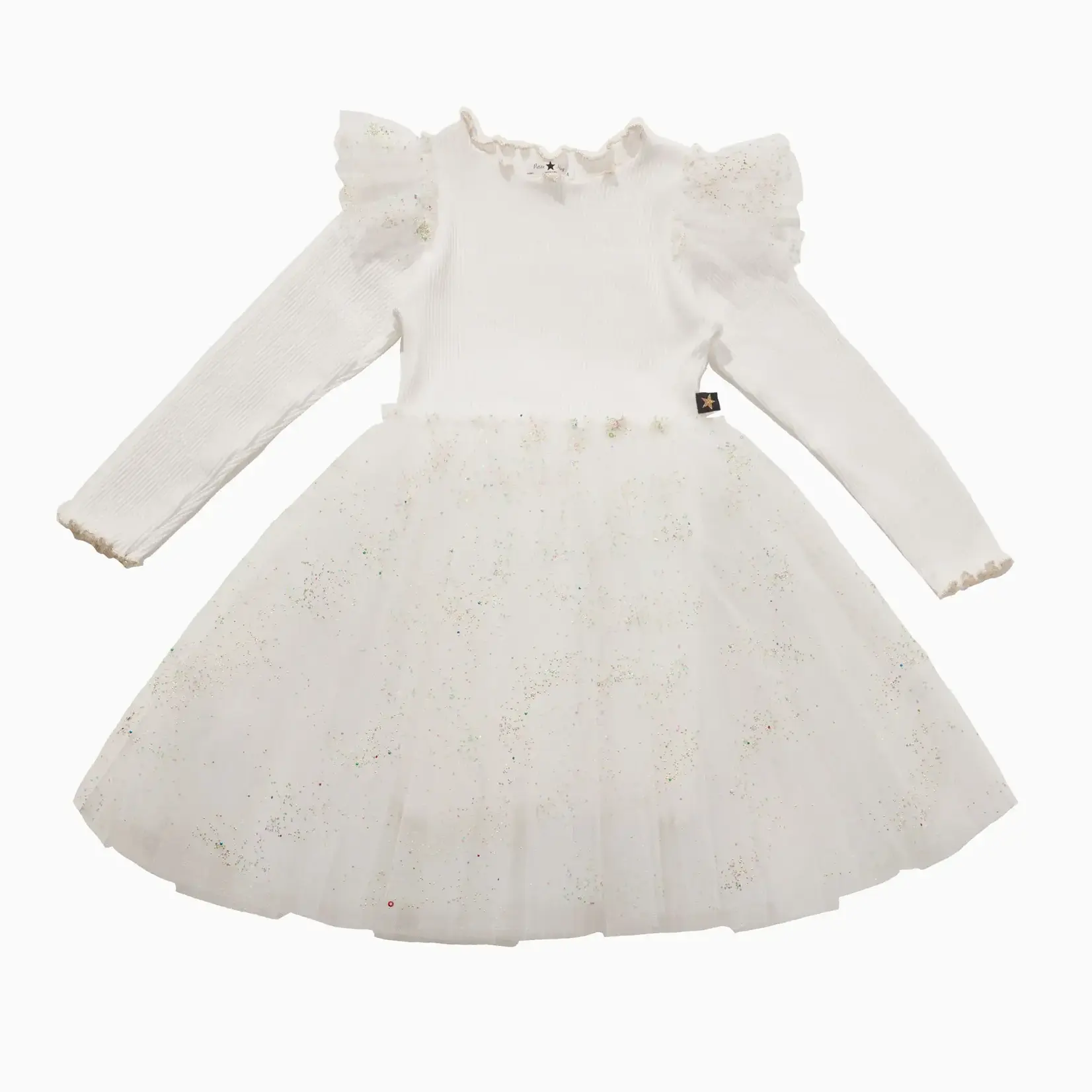 Petite Hailey Petite Hailey Ivory Mila Jewel Tutu Dress