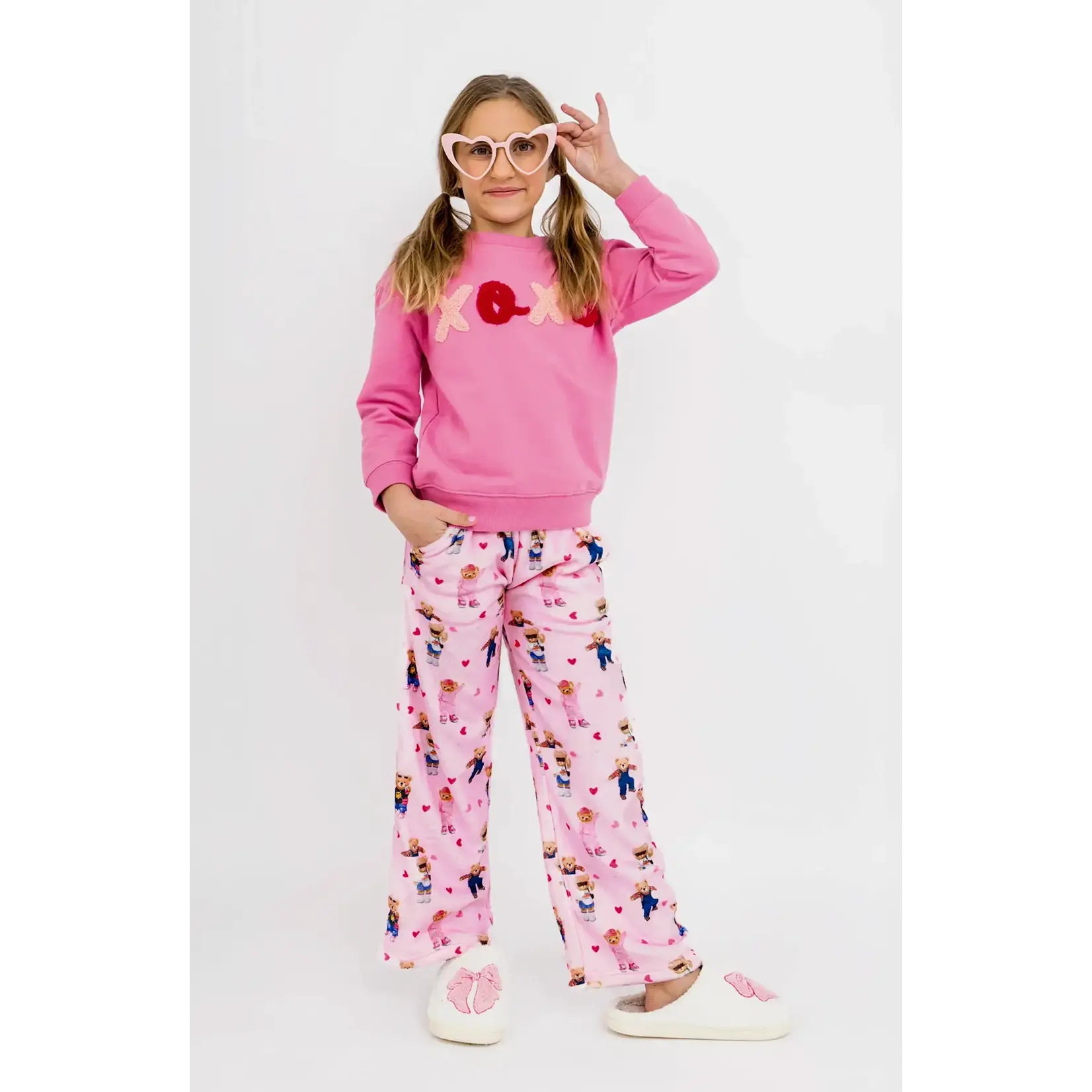 Preppy Goose Preppy Goose Pink Teddy Bears Loungewear Pant