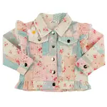 Oh Baby! Oh Baby Multiple Floral Patchwork Sabrina Ruffle Jacket