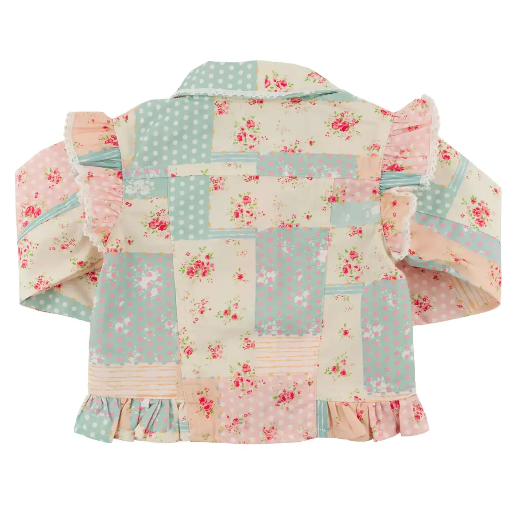Oh Baby! Oh Baby Multiple Floral Patchwork Sabrina Ruffle Jacket