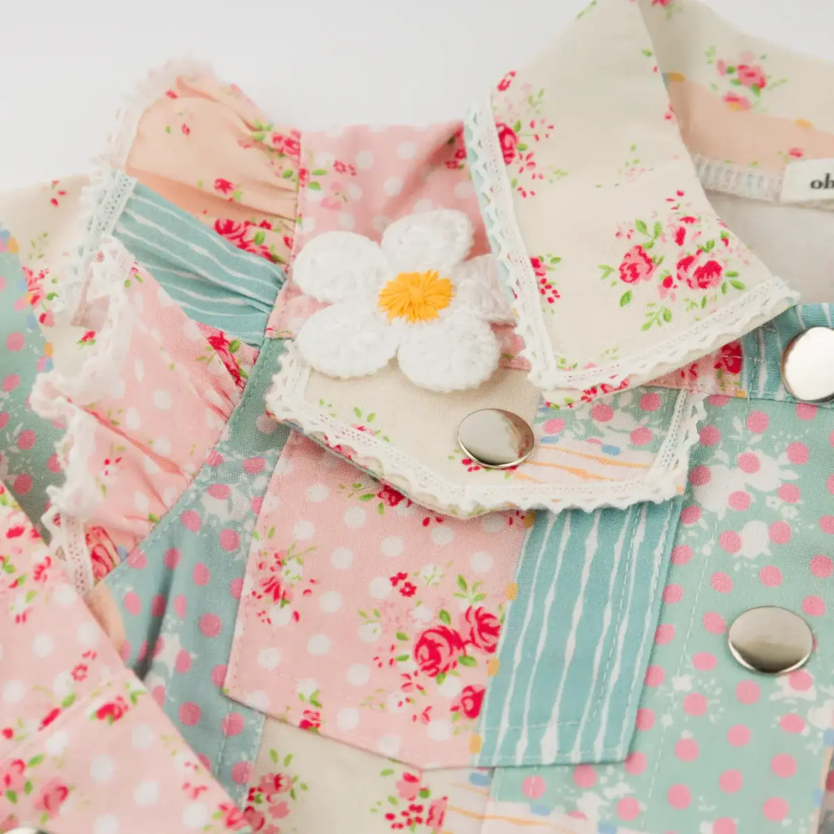 Oh Baby! Oh Baby Multiple Floral Patchwork Sabrina Ruffle Jacket