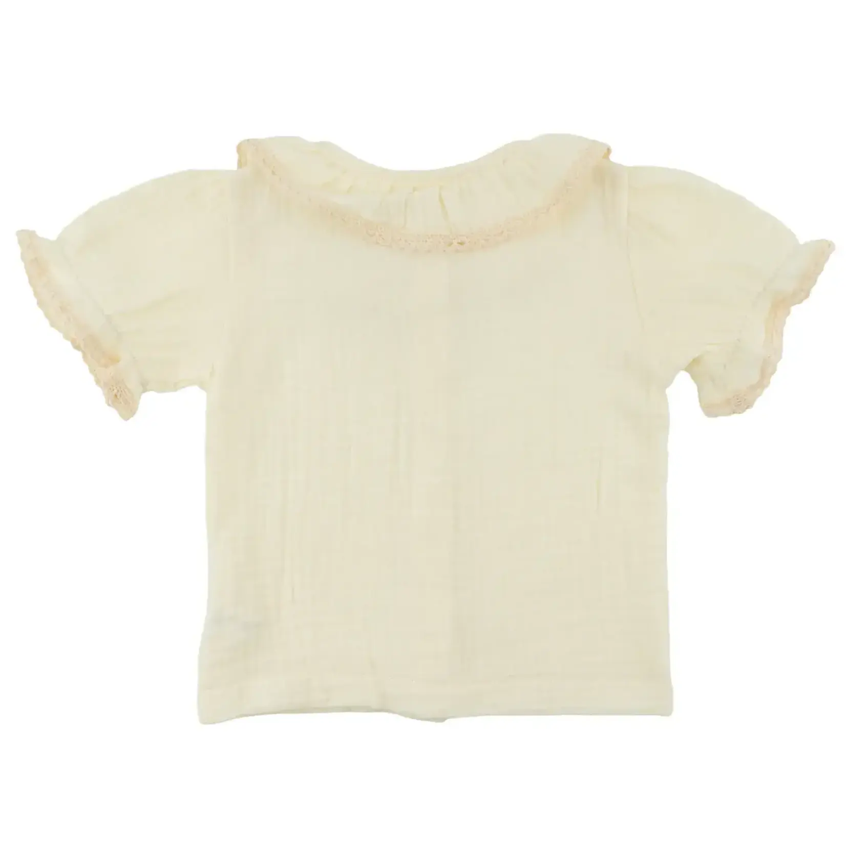 Oh Baby! Oh Baby Butter Crochet Trim Gauze Layla Blouse