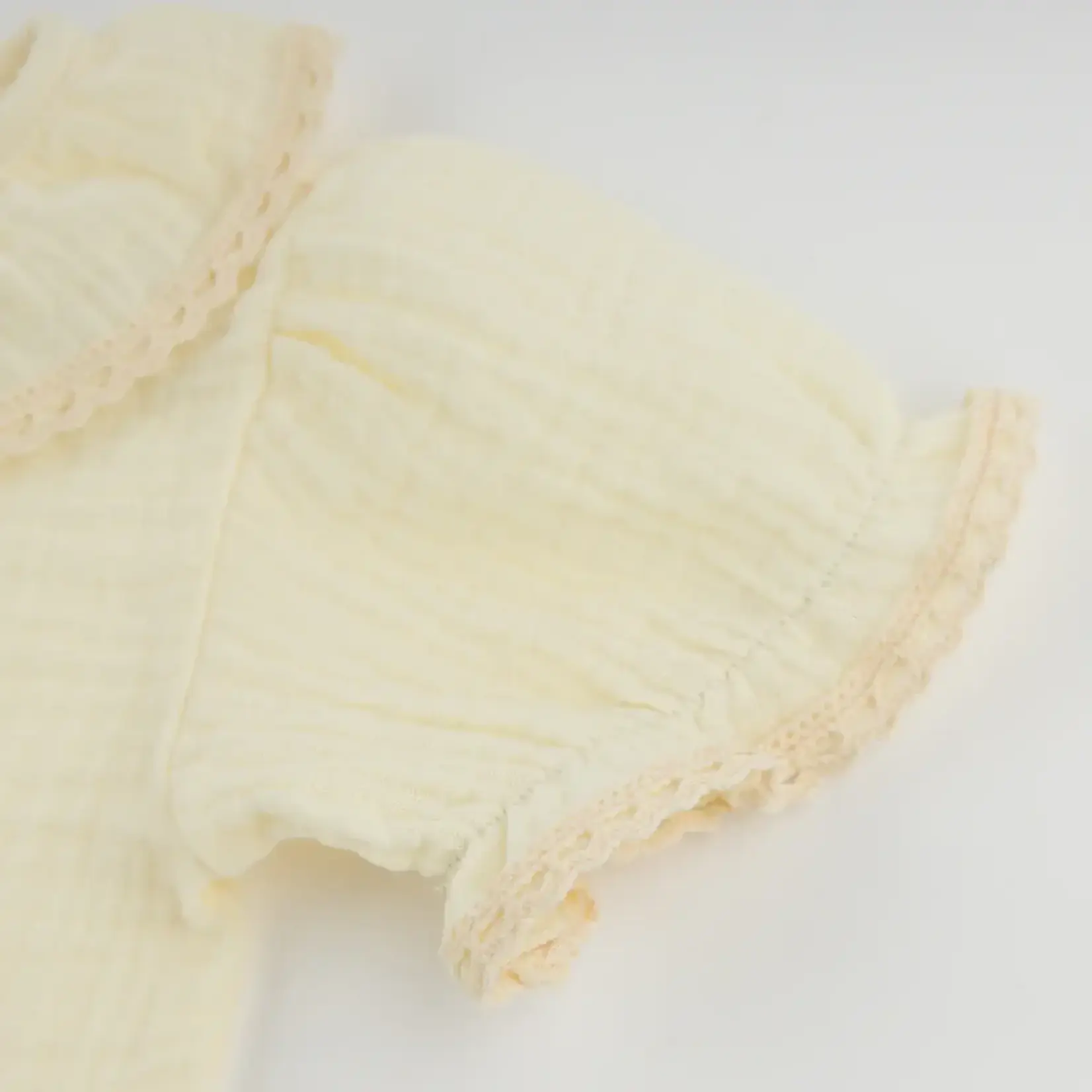 Oh Baby! Oh Baby Butter Crochet Trim Gauze Layla Blouse